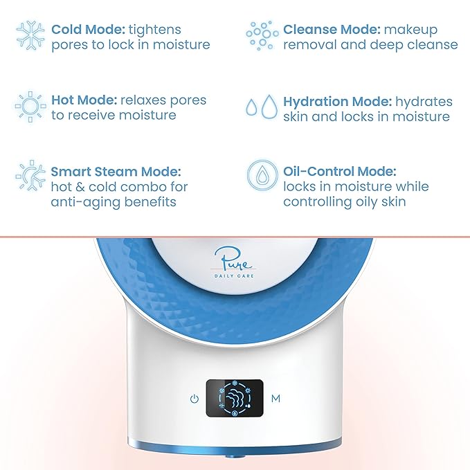 10-in-1 Smart Steam Dermatologist Grade Ionic Facial Steamer